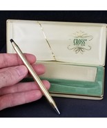 vintage Cross pen set 1/20 10K GOLD filled ESTATE SALE blue USA MADE works! - $29.99
