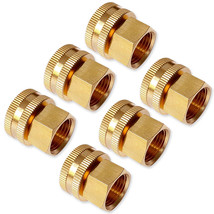 Brass Garden Hose Adapter Connector 1/2&quot; Female NPT to 3/4&quot; Female GHT T... - $4.83+