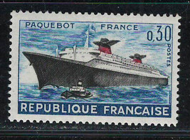 FRANCE 1961 Very Fine  MNH Stamp Scott # 1018 Liner France - £0.71 GBP