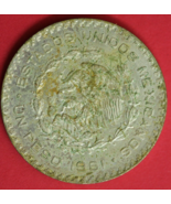 1961 Mexico Un 1 Peso .10 Silver Coin Morelos Estados Unidos Mexicanos G... - $13.54 CAD