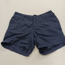 Columbia XL4452 Women’s Blue PFG Chino Flat Front Hiking Trails Nylon Shorts Sm image 14