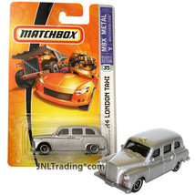 Year 2007 Matchbox Mbx Metal 1:64 Die Cast Car #35 Silver Austin FX4 London Taxi - $19.99