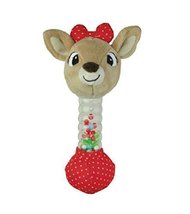 Kids Preferred Baby&#39;s First Christmas Rudoph Rainstick Rattle - Clarice - $8.09