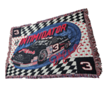 VINTAGE Nascar Dale Earnhardt Sr #3 Woven Tapestry Throw Afghan Intimidator - $39.60