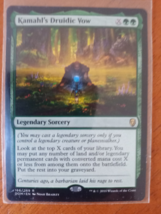 Kamahl&#39;s Druidic Vow Magic The Gathering Dominaria Sorcery 166 Rare Gree... - $3.31