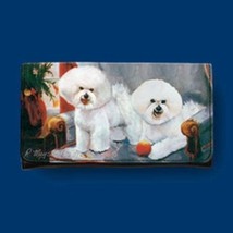 Wallet BICHON FRISE Dog Breed Ladies Wallet Checkbook Zippered Coin - £13.58 GBP