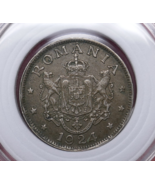 Romania 1924 Ferdinand I Copper Nickel 2 Leu Coin - $270.27 MXN