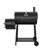 Charcoal Grill With Offset Smoker BBQ Barbecue Outdoor Cooking Portable ... - £177.24 GBP