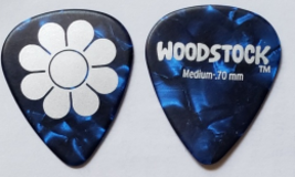 Two (2) WOODSTOCK Officially Licensed  Guitar Picks, Flower Power Design, new - £7.15 GBP