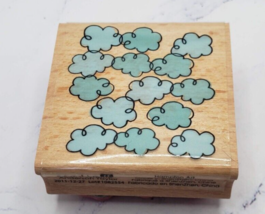 Hampton Art Studio G Lynette Anderson Taylor Fluffy Clouds Rubber Stamp - £5.53 GBP