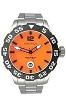 Nautica BFD 100 Stainless Steel Men&#39;s watch #N18623G - £86.05 GBP