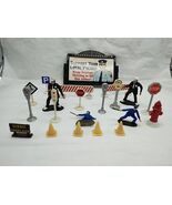 Lot Of (21) Police And Traffic Sign Accessories And Figures Village Officer - $24.15 CAD