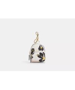 Coach Mini Court Backpack Keychain Bag Charm  Floral Print Leather - $102.85