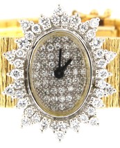 Wrist watch Vintage gold diamond watch 198974 - £2,237.39 GBP