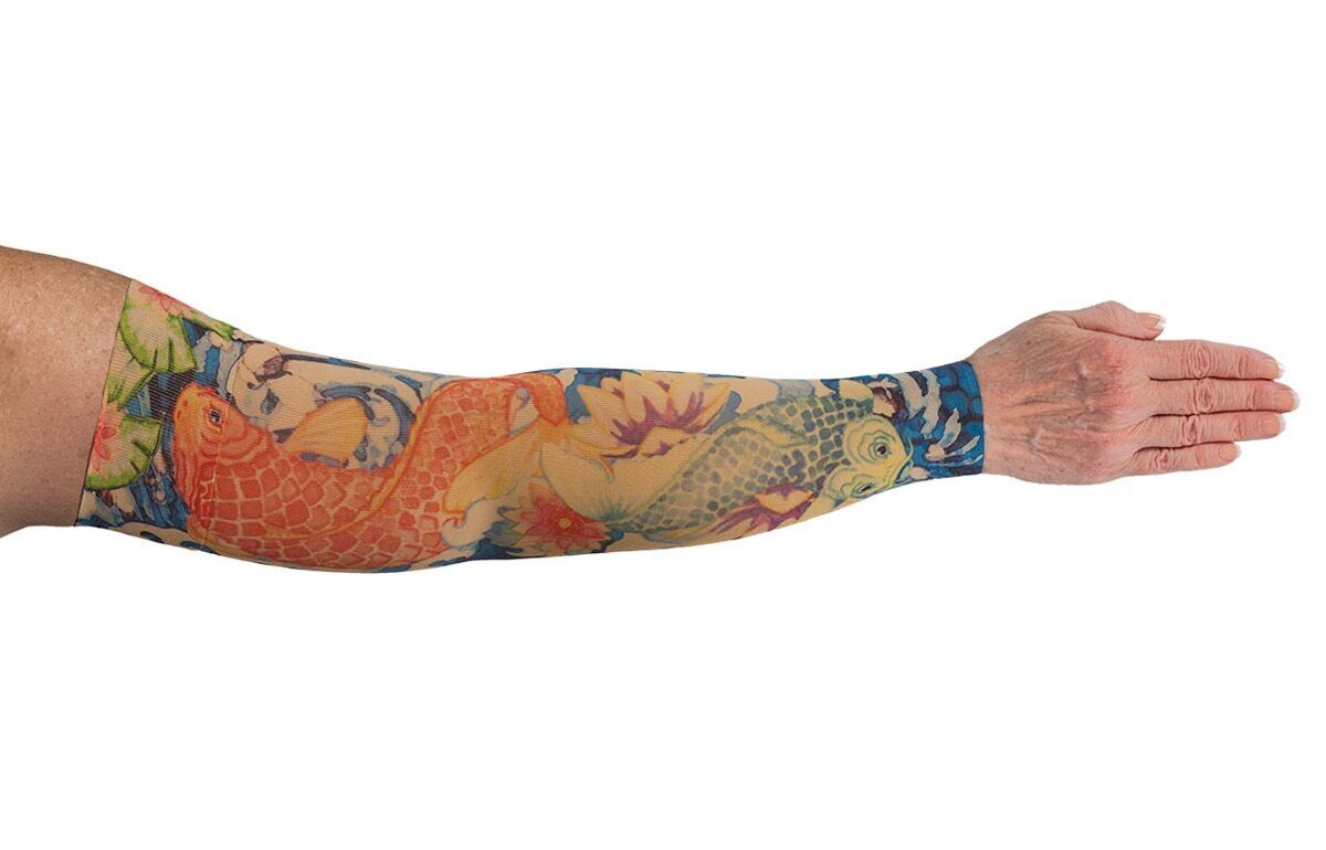 KOI Compression Sleeve by LYMPHEDIVAS, Gauntlet Option, ANY SIZE & LEVEL, New