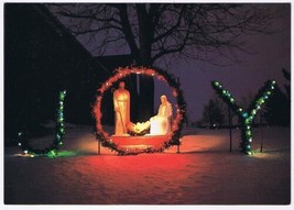 Postcard St Lorenz Lutheran Church Frankenmuth Michigan Joy Of Christ&#39;s Birth - $2.04