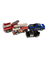 Emergency Vehicles Toy Car 4 Piece Lot, Police, Fire Engine, First Respo... - $9.89