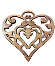 Pampered Chef Bronze Plate Trivet 0307 ROUND-UP From The Heart 2007 - £15.86 GBP