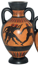 Olympic Games Runners Panathenaic Amphora Vase Museum Replica Reproduction - £77.07 GBP