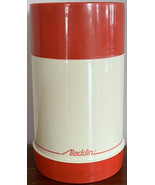 Vintage Aladdin Wide Mouth Pint Thermos In Red &amp; Cream - No. 240 Cup USA... - $19.20 CAD