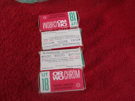 Vintage 9x120mm ORWO CHROM UT18 ISO 50 Slide Film Expired 11/1973 Lot Of 4 - $35.34