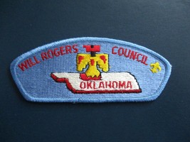 VINTAGE BOY SCOUTS OF AMERICA WILL ROGERS COUNCIL OKLAHOMA SHOULDER PATC... - $3.95