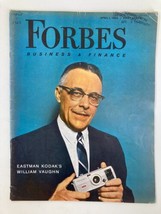 VTG Forbes Magazine April 1 1963 Eastman Kodak&#39;s William Vaughn No Label - £22.37 GBP