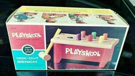 Vintage PlaySkool Wooden Nok-Out Pounding Work Bench 1970 - BOX ONLY! - $20.61