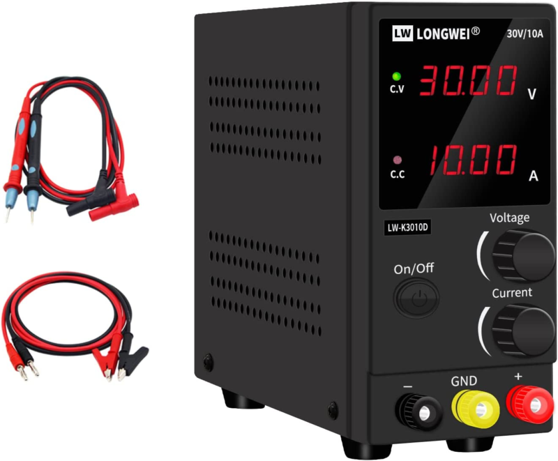 DC Power Supply Variable,30V 10A 4 Digital LED Display Adjustable Regula... - $99.73