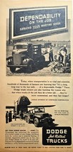 1944 DODGE TRUCKS-Army Trucks-Farming-United Nations-Chrysler-VTG Print ... - $195.99 MXN