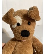 Build A Bear Brown Puppy Dog White Eye Patch 15” Plush BABW Stuffed Animal - £14.68 GBP