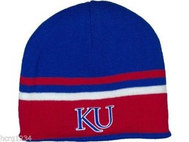 Top of the World Kansas Jayhawks NCAA Horizon Reversible Knit Hat Beanie - $17.09