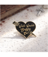 What Would Buffy Do Heart Enamel Pin ♡ Buffy the Vampire Slayer ✩ 90s Re... - $8.90