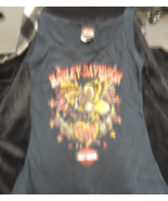 Harley Davidson Women Tank L BLACK Tank top extra Large - $16.45 CAD