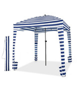 6 x 6 Feet Foldable Beach Cabana Tent with Carrying Bag and Detachable S... - $2,654.36 MXN