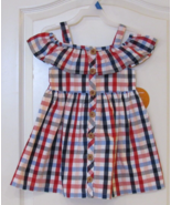 Member s Mark Red White &amp; Blue Short Sleeve Woven Dress Girl s Sz  4 NWT - $18.01
