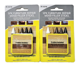 2 5 Packs Furniture Repair Scratches Wood Filler Sticks No Shrink Discolor - £20.77 GBP