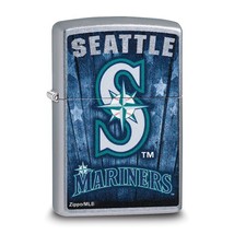 Zippo® MLB®  Seattle Mariners Street Chrome™ Lighter - £27.51 GBP