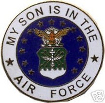 USAF MY SON IS IN THE AIR FORCE LAPEL PIN - £11.19 GBP