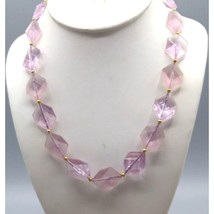 Vintage Avon Crystal Impressions Necklace in Soft Lilac, Lightweight Choker - £25.12 GBP
