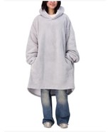 The Wayy Big Hoodie Gray Unisex Adult Men Women Pockets Long Sleeves One... - $70.20 CAD