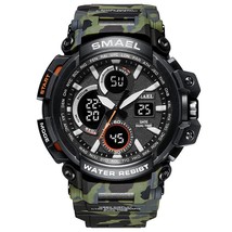 New Military Camo Watch Army Green SMAEL Men Watches Sport Waterproof relogio Ar - £32.42 GBP