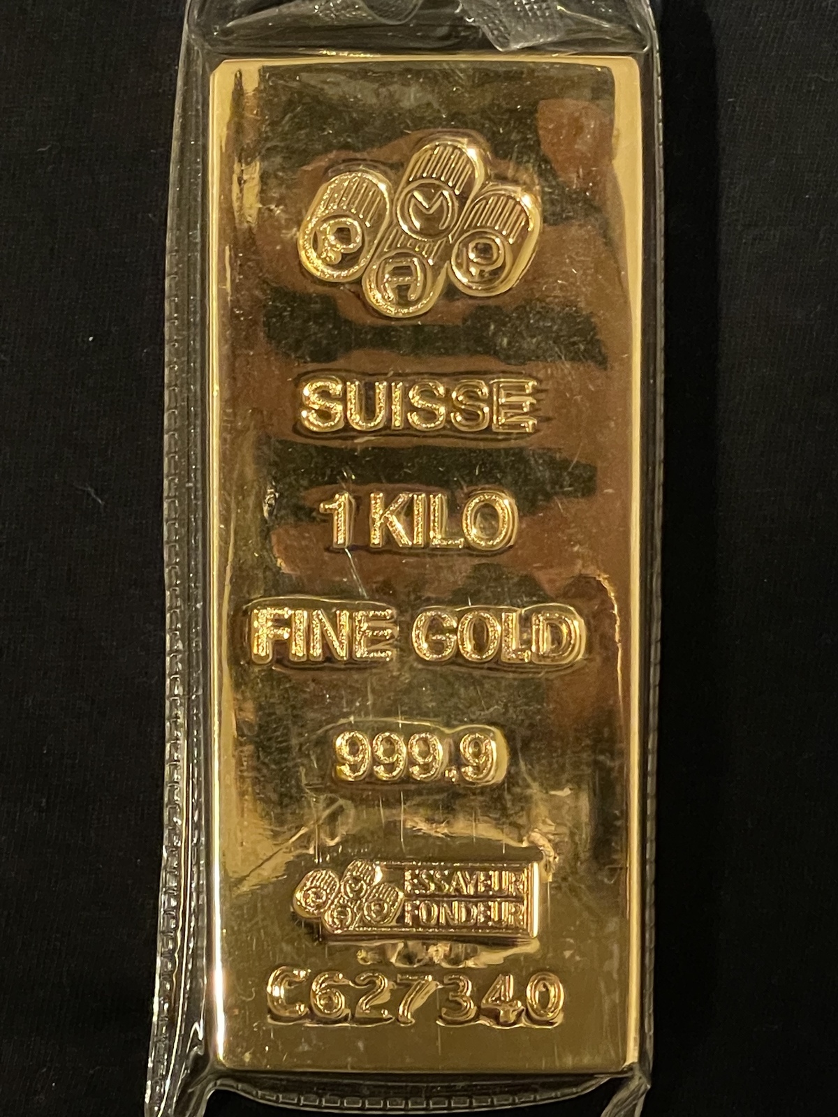 Primary image for Gold Bar 1 KILO PAMP Suisse Fine Gold 999.9 In Sealed Assay