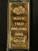 Gold Bar 1 KILO PAMP Suisse Fine Gold 999.9 In Sealed Assay - £53,970.97 GBP