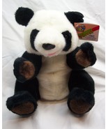 Cascade Toy CUTE PANDA BEAR HAND PUPPET 10&quot; Plush STUFFED ANIMAL TOY NEW - $376.19 MXN