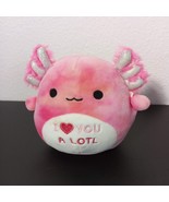 Squishmallows Valentine Squad 5&quot; Pink Tie Dye ALEKA AXOLOT I Love You A ... - $23.74