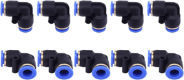 SNS Push to Quick Connect Tube Fittings Elbow 5/16&quot; Tube OD Union Plastic (10 PC - £13.79 GBP