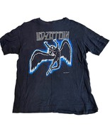 Led Zeppelin Vintage Black Hanes Large Concert Shirt 1984 - $172.80