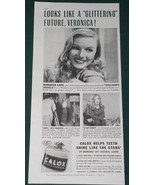 Veronica Lake Calox Tooth Powder Good Housekeeping Magazine Ad Vintage 1941 - $10.90 CAD