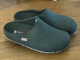 Haflinger Grizzly Michl GREEN Arch Support Removable insole Slipper US 9... - £74.74 GBP